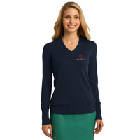 LADIES PORT AUTHORITY® V-NECK SWEATER