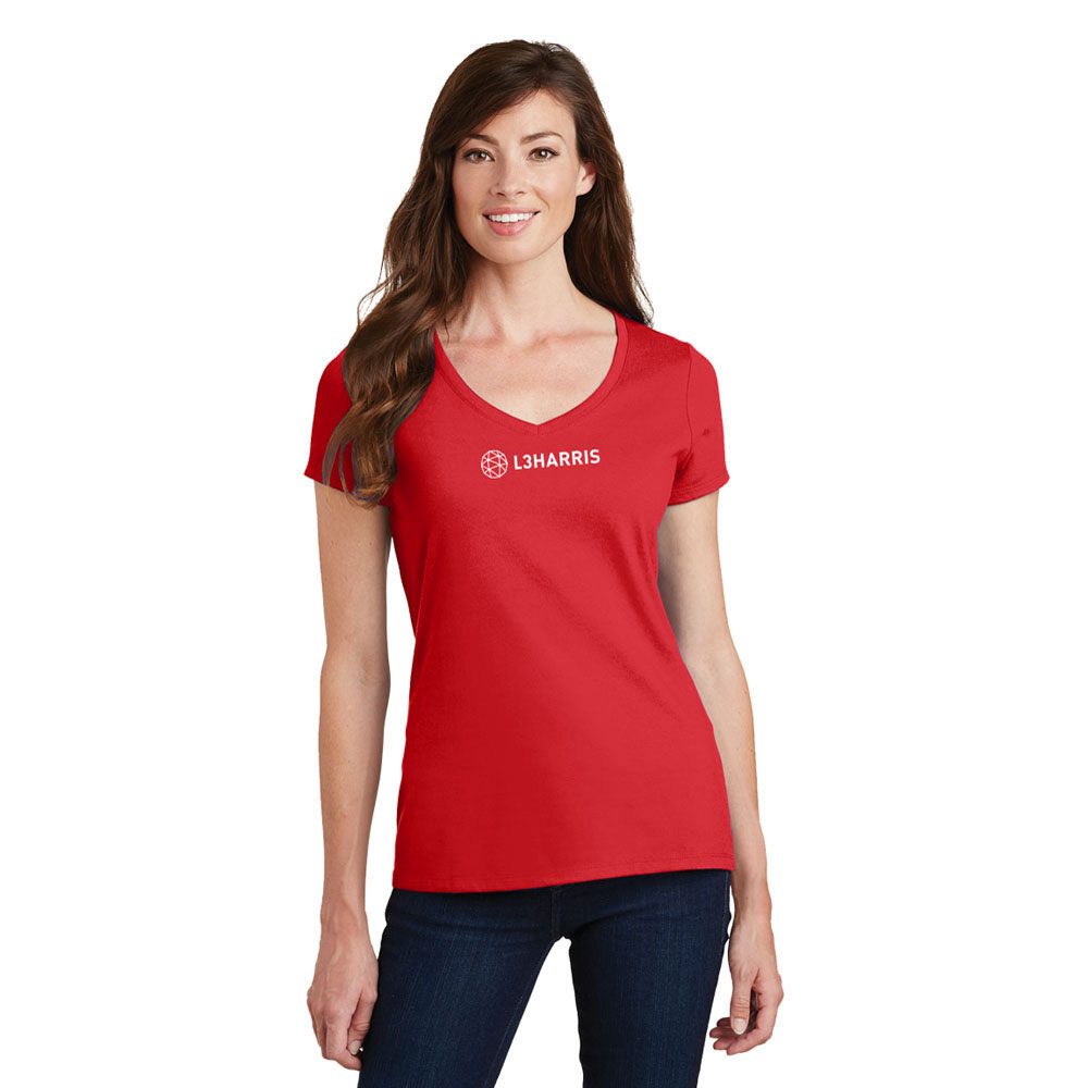 LADIES' V-NECK TEE