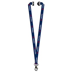 5/8" SILKSCREEN FLAT LANYARD W/DELUXE SWIVEL HOOK