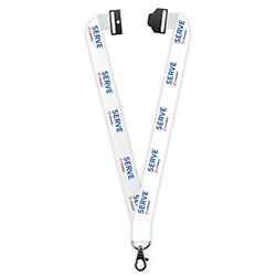 SERVE  LANYARD w/ DELUX SWIVEL HOOK