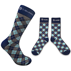 JACQUARD DRESS SOCKS-ARGYLE