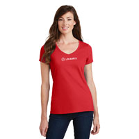 LADIES' V-NECK TEE